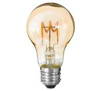 Ampoule LED torsadée E27 ambre