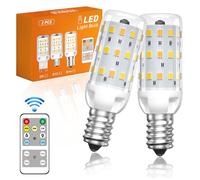 Ampoule Mais LED E14 Dimmable, Ampoule e14 LED avec Télécommande, 4W Équivalent Halogène E14 40W, 3000K Blanc Chaud,4000K Blanc Neutre,6000K Blanc Froid, Petie Culot Lampe Maïs Led Lot de 2