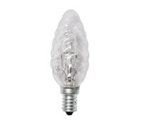 Ampoule - MARQUE GENERIQUE - E14 - Halogène - Flamme torsadée claire - 28W