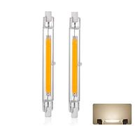Ampoule R7S LED 118mm, LED R7S 118mm Dimmable 30W, Linéaire Remplacer Lampe Halogène J118 300W, 3000LM, Blanc Naturel 4000K, 118mm R7S LED Tubes, Éclairage à 360 Degrés, Sans Scintillement, lot de 2