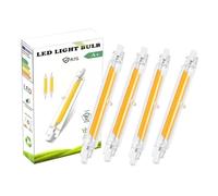 Ampoule R7S LED 78mm Dimmable 10W, Équivalent à 100W Lampe Halogène, Blanc Chaud 3000K, 1000LM, Sans Scintillement, Éclairage à Faisceau 360°, Pour Corridor Lampadaire éclairage domestique, lot de 4