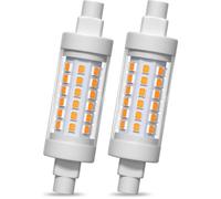 Ampoule R7S LED 78mm Dimmable, 10W R7S Ampoules LED COB, R7S LED 78mm Haute Lumière Blanc Chaud 3000K, Pack de 2