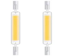 Ampoule R7S LED 78mm Dimmable 15W, Équivalent Halogène J78 150W, Blanc Froid 6500K, Angle 360°, 1500LM COB Linéaire Pour Projecteur Applique Murale, 2 PCS