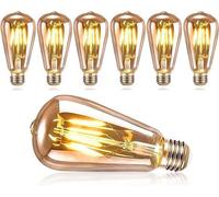 Ampoule rétro Edison ampoule LED Edison E27 rétro décorative ST64 lampe 4 W rétro nostalgique antique ampoule LED blanc chaud-Olive