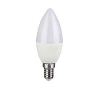 Ampoule RGB LED E14 dimmable avec télécommande Bougie avec changement de couleur, 4,8 watts 470 lumens blanc chaud, DxH 3,6x11 cm, V-Tac 2926