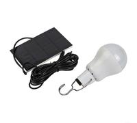 Ampoule solaire pour abri de jardin, 3 W, lanterne LED portable avec câble, IP44 étanche, lampe suspendue pour poulet, jardin, terrasse, grange, extérieur