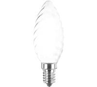 Ampoule torsadée LED opale à filament - 6 W | Culot E14