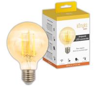 Ampoule Wi-Fi + BT, Blanc réglable, E27, 7W - Konyks Antalya Style G80-E27