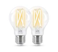 Ampoule Wi-Fi intelligente WIZ Filament Blanc Chaud/Froid 60W E27 Pack x2