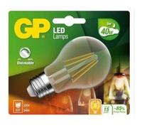 Ampoules à économie d'énergie GP LED FILAMENT CLASSIC DIM E27 5W-40W Incolore G