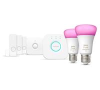 Ampoules connectées - PHILIPS HUE - E27 - Kit de démarrage - 2 ampoules - Détecteurs de contact