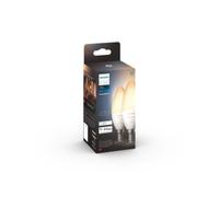 Philips Hue - Ampoule connectée White Ambiance Flamme B39 E14 470 lm 5,2W Pack de 2