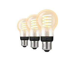 Ampoules connectées Philips Hue White Ambiance E27 Filament blanc - Pack de 3