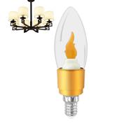 Ampoules flamme | Base E12 E14 - Décorations de Noël - Ampoules LED - Décoration de vacances | Pour fête de Noël, intérieur ou extérieur, porche, terrasse, chambre à coucher, salon, bureau, plafond