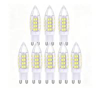 Ampoules G9 LED 3000K, 5W 230V, 40W Équivalent, Sans Scintillement, Non Variable Lampe Murale Salon