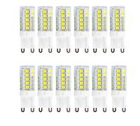 Ampoules G9 LED 3W(Halogène Équivalent 30W)Blanc Froid 6000K 300Lumen AC220-240V Angle de Faisceau 360 ° Économie D'énergie G9 Lampe Pas de Dimmable(Paquet de 12) [Classe Énergétique