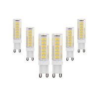 Ampoules G9 LED 9W(Halogène Équivalent 85W) Blanc Chaud 3000K 850Lumen AC220-240V Angle de Faisceau 360 ° Économie D'énergie G9 Lampe Pas de Dimmable(Paquet de 6) [Classe Énergétique