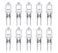 Ampoules Halogènes G4, Lampe de Base à Broche Halogène 12V 20W, Blanc Chaud 3000K, 350LM, Gradable, , Paquet de 10