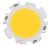 Ampoules LED COB rondes 5 W ultra-lumineuses, blanc chaud, 15-17 V CC