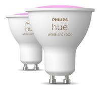 Ampoules LED connectées de marque PHILIPS, offrant une luminosité ajustable et une large gamme de couleurs.