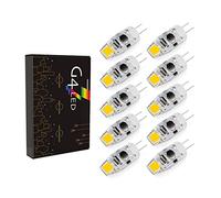 Ampoules LED G4, Ampoules LED G4 2W à intensité Variable, Blanc Naturel 4000K 180LM, remplace Les Ampoules halogènes 20W, AC/DC 12-24V, Ne scintillent Pas, 10pcs