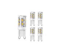 Ampoules led g9 2w blanc chaud 3000k ampoule led g9 lampe, remplacement pour ampoule g9 halogène 20w 25w culot g9 ac220-240v angle d'éclairage