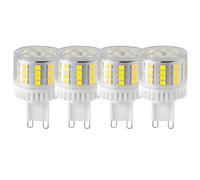 Ampoules LED G9 5W No Dimmable,5W Ampoules LED équivalent aux ampoules halogènes de 50W,500lm,Blanc Froid 6000K,AC 220-240V,Culot G9 Standard,Angle du faisceau 360°,Lot de 4