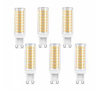 Ampoules LED G9 Bipin Capsule, 12W (Équivalent 120W Halogène), Faisceau 360°, Sans scintillement, 1200LM, IRC≥80, Intérieur, Non dimmable