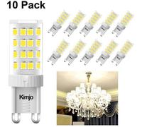 Ampoules LED G9 Kimjo - Blanc Froid 6000K 400LM - 10 pièces
