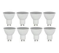 Ampoules LED GU10 blanc chaud Spot réflecteur rond 3000 Kelvin Ampoules LED , blanc, 1x 5 watt 400 lumens 3000K, DxH 5x5,7 cm, set de 8 pièces