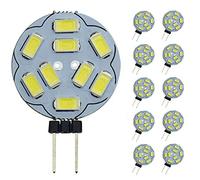 Ampoules LED Pocketmant Dimmable G4, 20W, remplacement pour lampe halogène, ampoules CC 12V 200LM G4, paquet de 10, blanc chaud