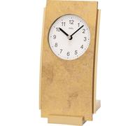AMS 1150 Horloge de table à quartz analogique aspect antique avec aluminium couleur laiton