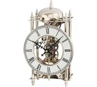 AMS 1184 Horloge de table laiton nickelé mécanique 14 jours sonnerie
