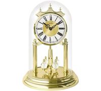 AMS 1202 Horloge de table avec pendule rotatif Horloge annuelle pendule rotatif Laiton optique doré