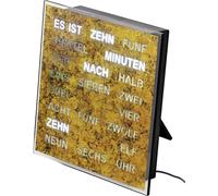 AMS - 1240 - Horloge murale - Quartz - Horloge à mots - 20x20cm