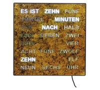 AMS - 1243 - Horloge murale, horloge de table - Quartz - Horloge parlante - 28x28cm
