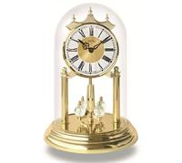 AMS Horloge annuelle avec Mouvement à Quartz à Piles et Cloche en Verre 1202