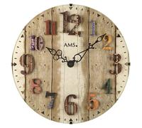 AMS Horloge murale à quartz, mouvement à quartz, D30x4cm, 9423