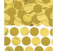 amscan 10022770 Confettis en Forme de Cercle doré 1,9 cm 63 g