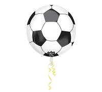 Amscan 3068501 - Orbz Ballon en plastique Football, environ 38 x 40 cm, anniversaire, coupe du monde, fête à thème, ballon hélium