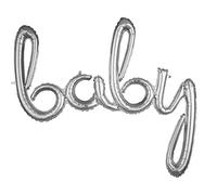 amscan 3668811 Ballon en Aluminium Motif bébé Argenté, 39"