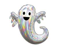 Amscan 3998601 - Ballon en plastique Fantôme, fantôme, décoration, ballon hélium, ballon, fête, halloween