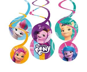 amscan 6 Guirlandes Swirl Mon Petit Poney, 9911895, Multicolore