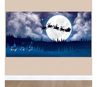 Amscan 671106 - Décoration de scène imprimée sur le traîneau du Père Noël