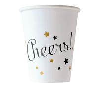 Amscan 8 Gobelets Papier Golden Wishes 250 ML
