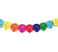 amscan 9900150 Guirlande Smile ignifugée Multicolore 4 m