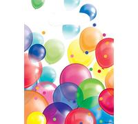 Amscan 9900326 Sacs de fête en forme de ballon, lot de 8, 23 x 17 cm, sacs de fête, fête d'anniversaire pour enfants
