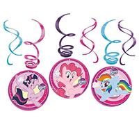Amscan 9902519 - My Little Pony Party Lot de 6 décorations à suspendre - Rose, taille unique