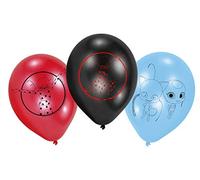 Amscan Europe Gmbh 6 Ballons Latex "Miraculous", 22.8 Cm/9 Multicolore