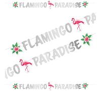amscan 9903332 Guirlande à Suspendre Motif Flamant Rose Multicolore